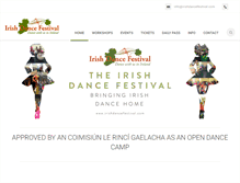Tablet Screenshot of irishdancefestival.com